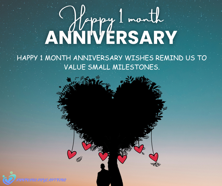 1 Month Anniversary Wishes