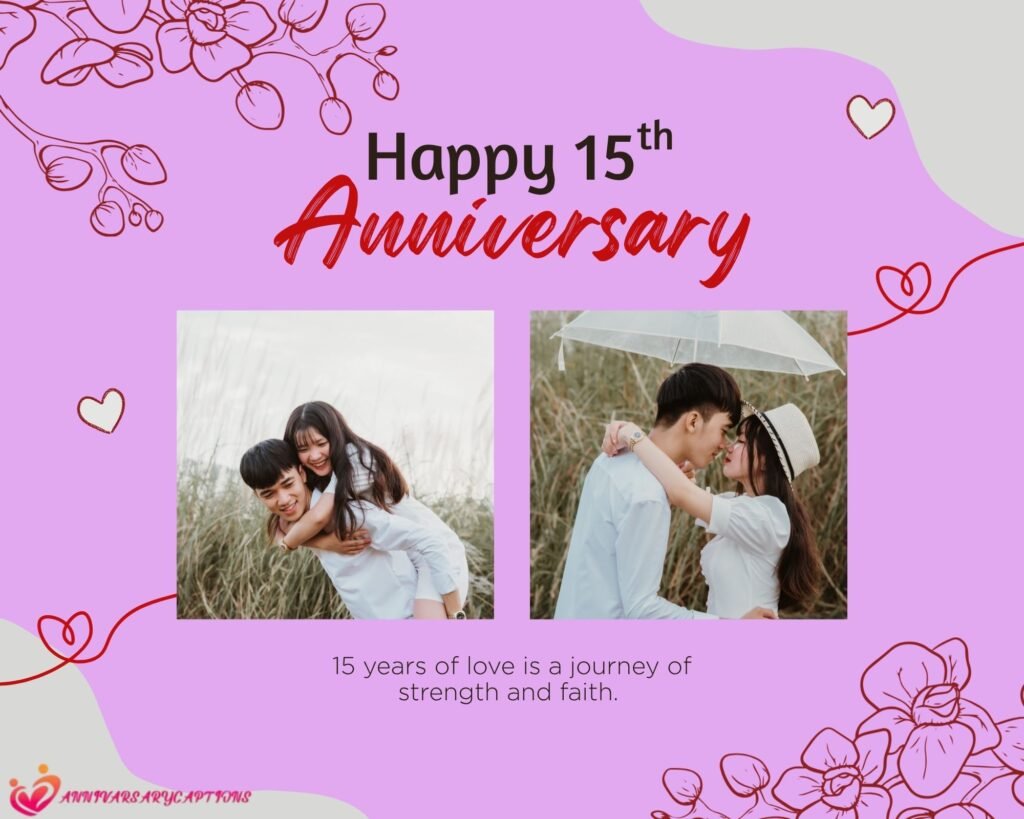15th Anniversary Wishes