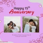15th Anniversary Wishes