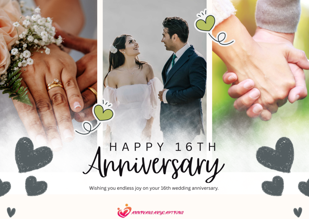 16th Anniversary Wishes