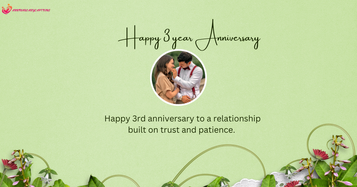 3 Year Anniversary Wishes