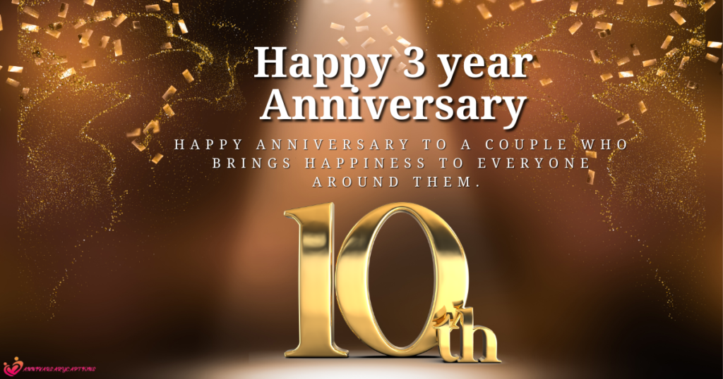 3 Year Anniversary Wishes