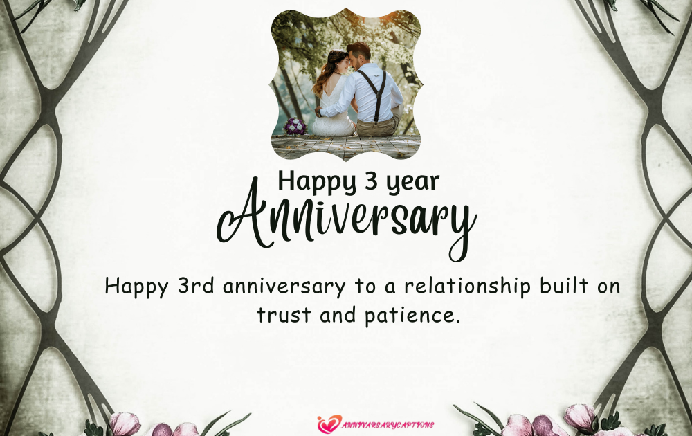 3 Year Anniversary Wishes