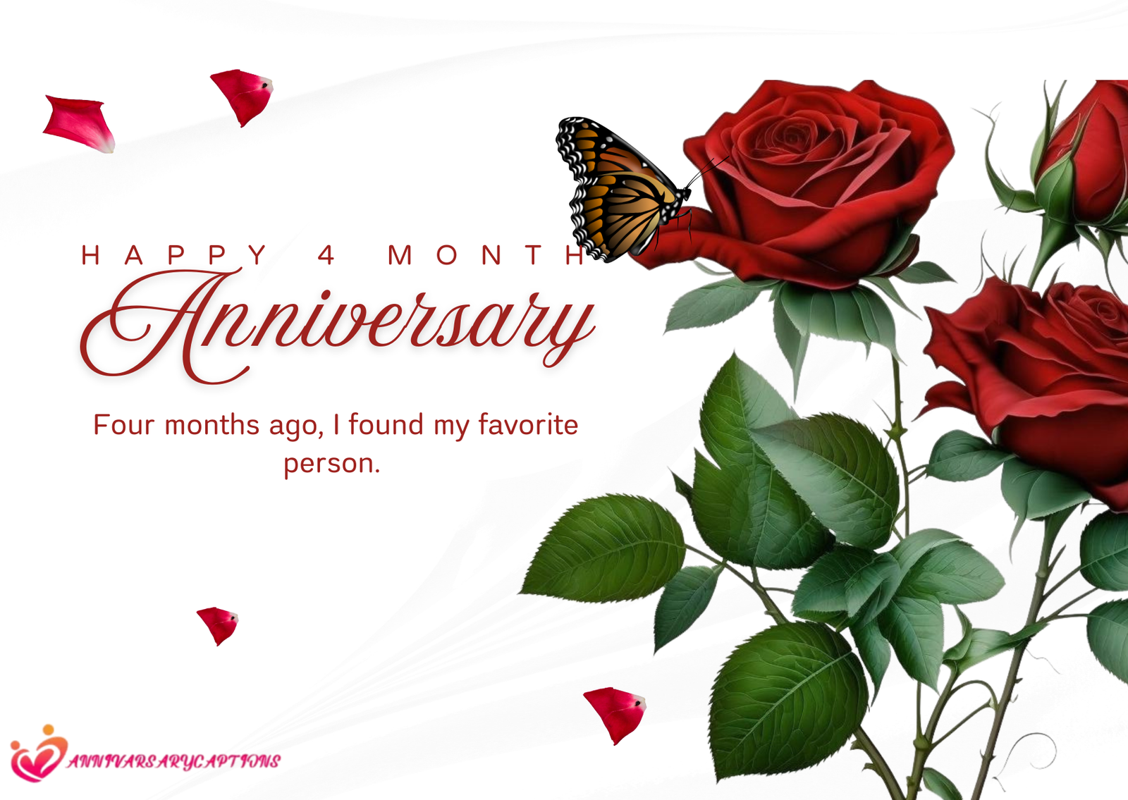 4 Month Anniversary Wishes
