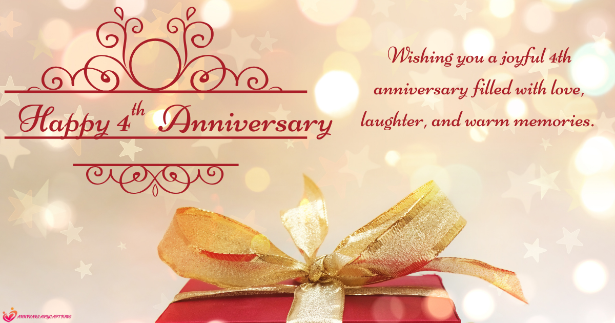 4th Anniversary Wishes