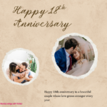 18th Anniversary Wishes