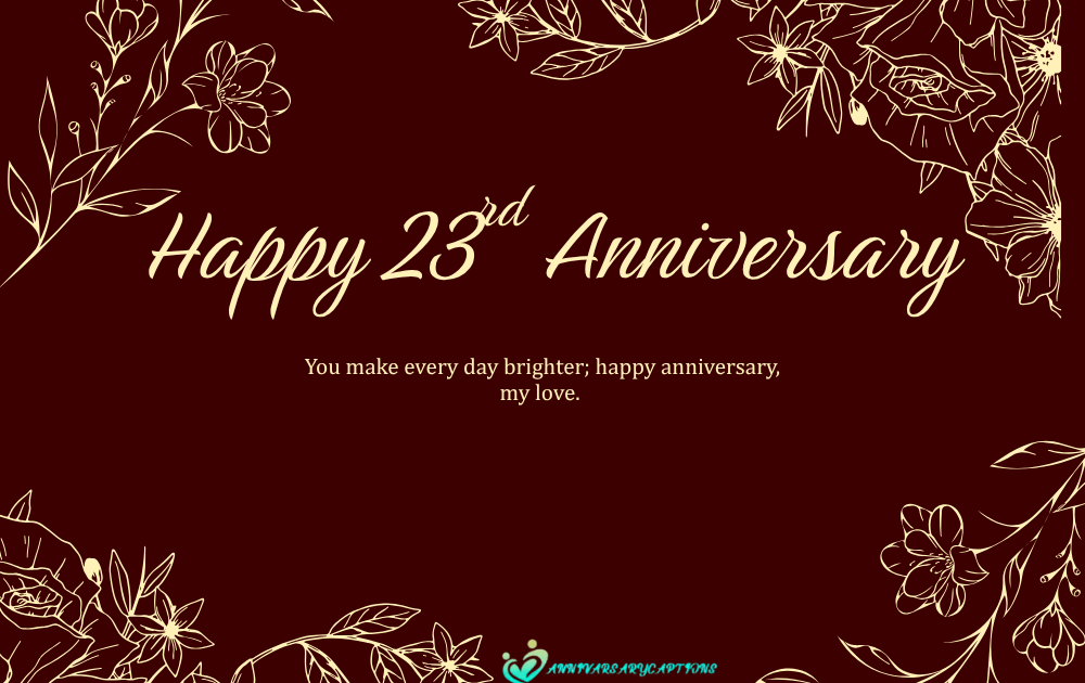 23rd Wedding Anniversary