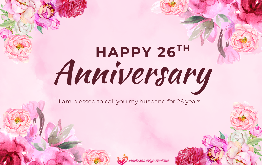 26th Anniversary Wishes