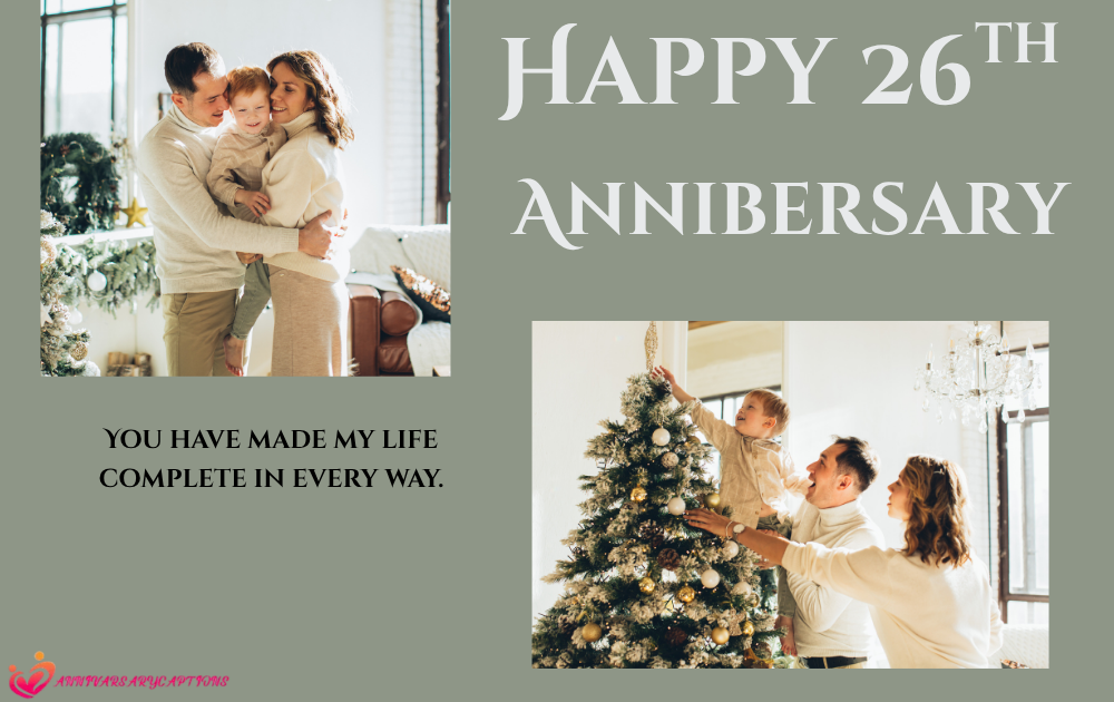 26th Anniversary Wishes