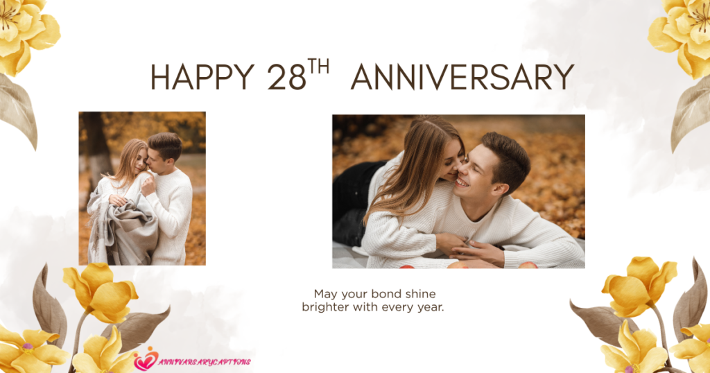 28th Anniversary Wishes