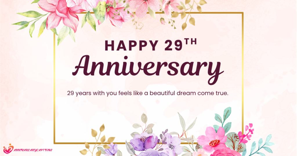 29th Anniversary Wishes