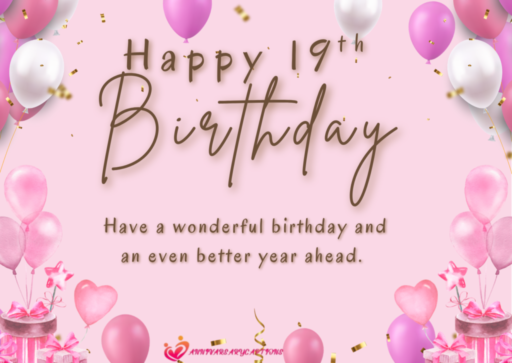 19th Birthday Wishes