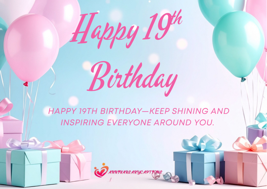 19th Birthday Wishes
