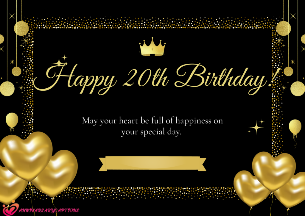 20th Birthday Wishes