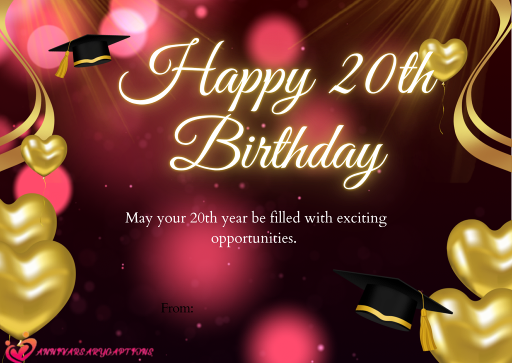 20th Birthday Wishes