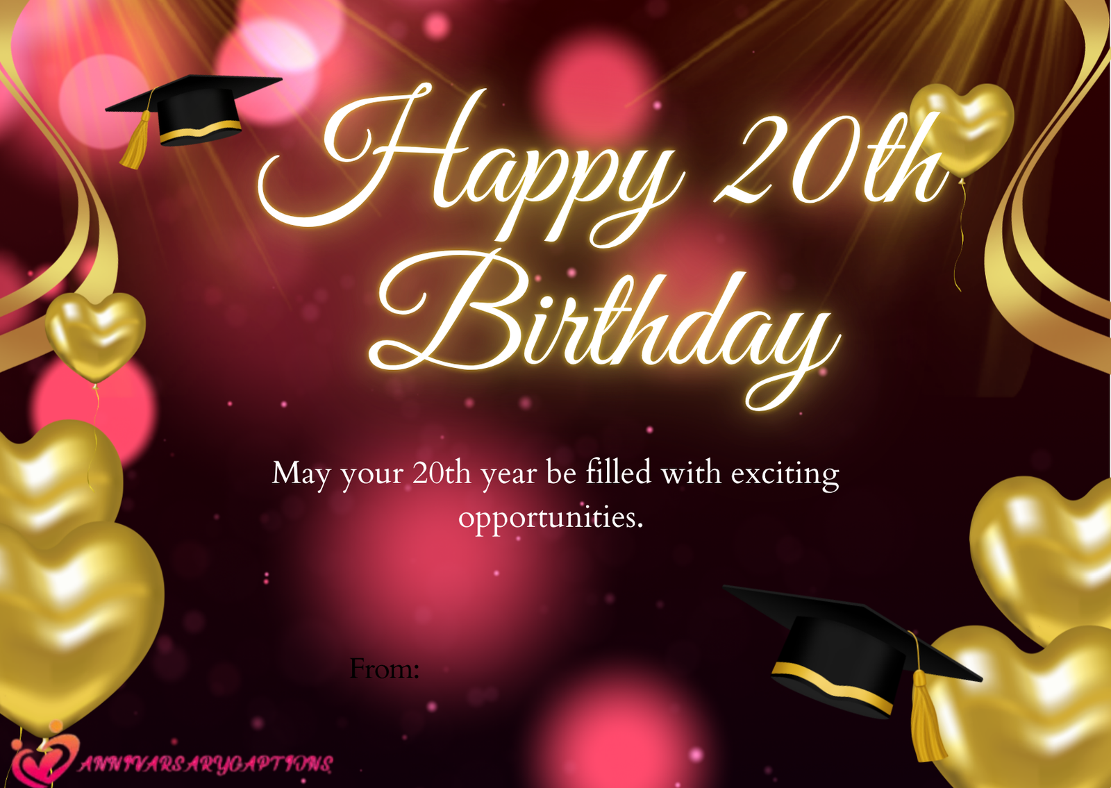 20th Birthday Wishes