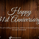 31st Wedding Anniversary