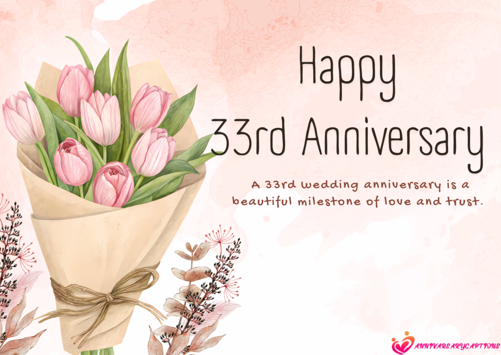 33rd wedding anniversary