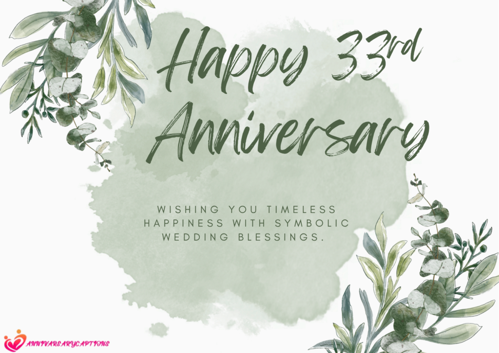 33rd wedding anniversary