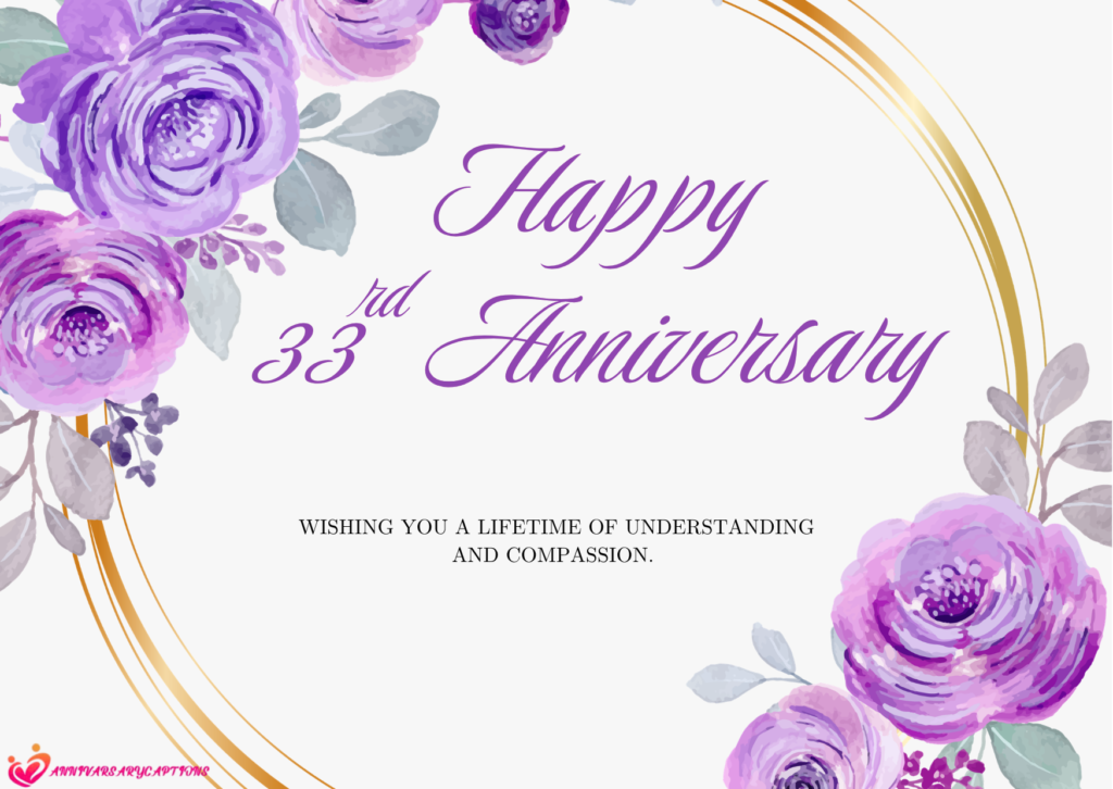 33rd wedding anniversary