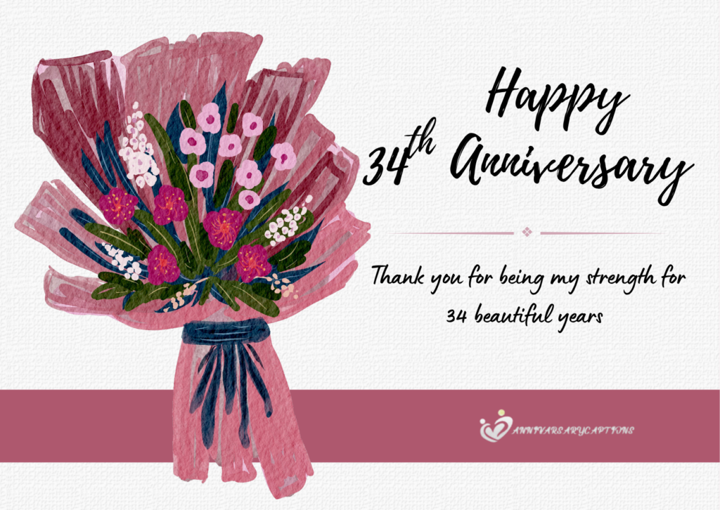 34th wedding anniversary