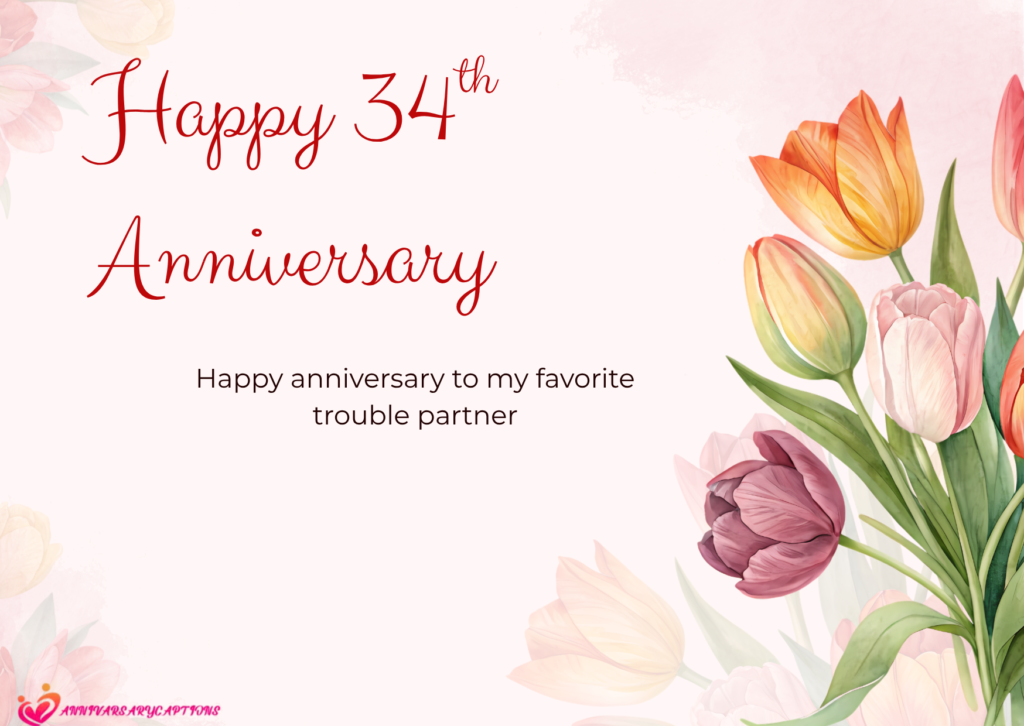 34th wedding anniversary