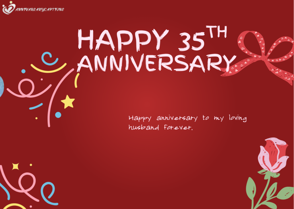 35th wedding anniversary