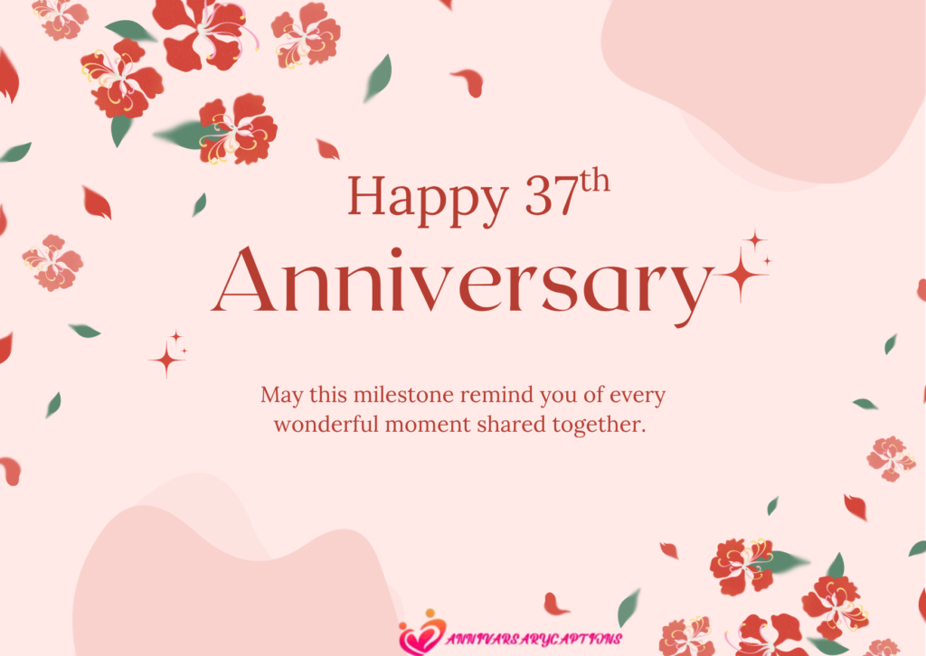 37th wedding anniversary