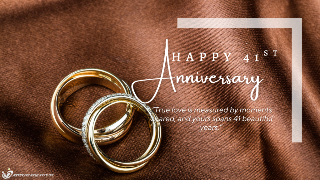 41st wedding anniversary