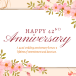 42nd wedding anniversary