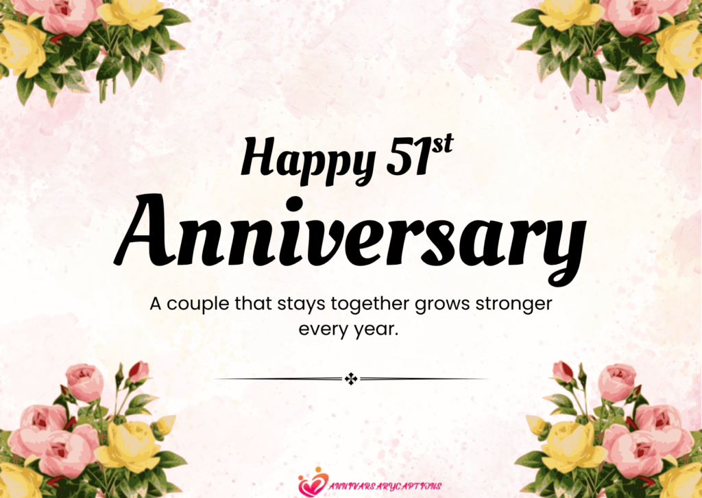 51st Wedding Anniversary