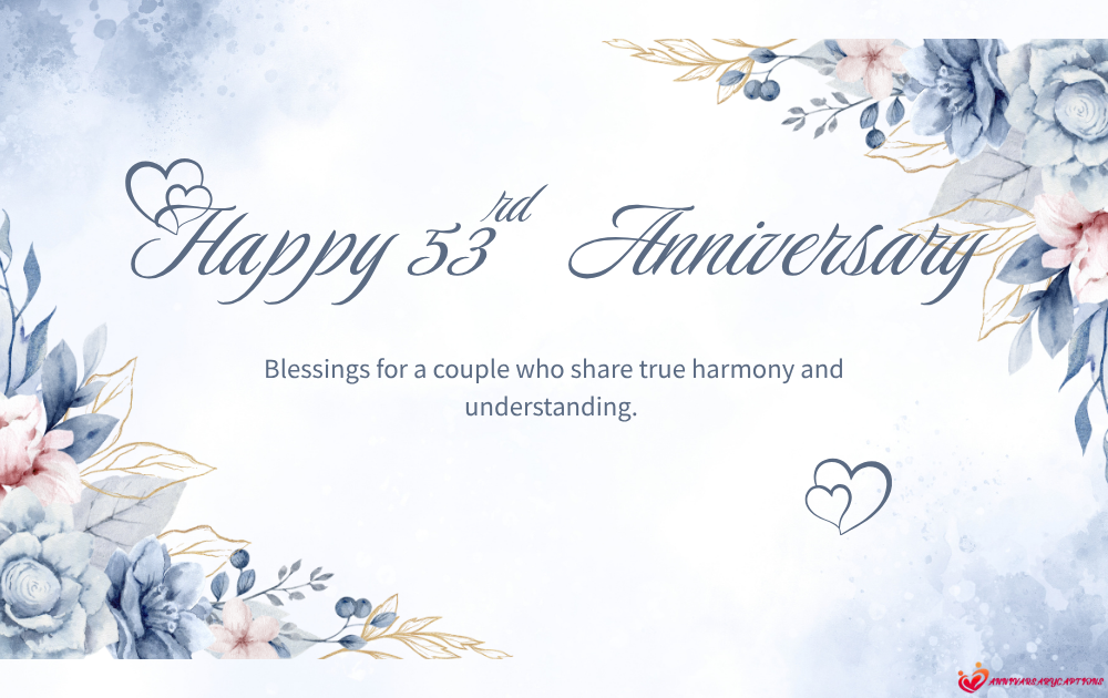 53rd Anniversary Wishes