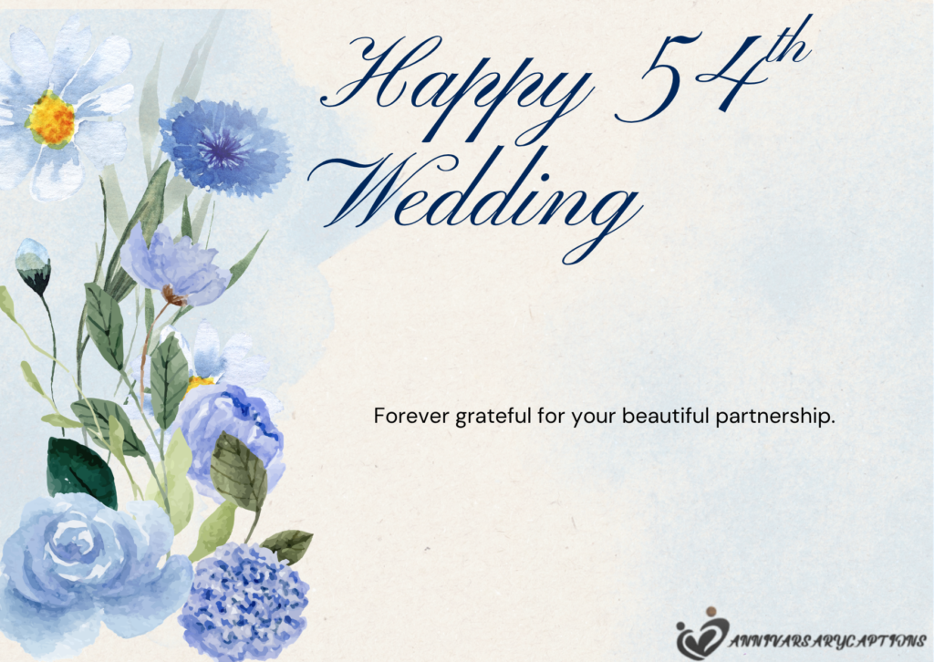 54th Wedding Anniversary