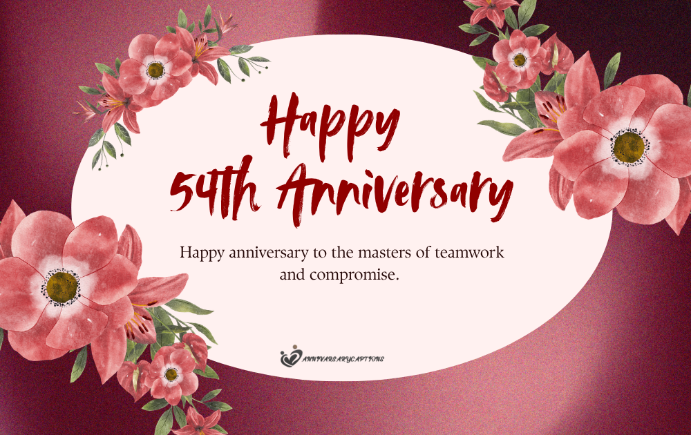 54th Wedding Anniversary