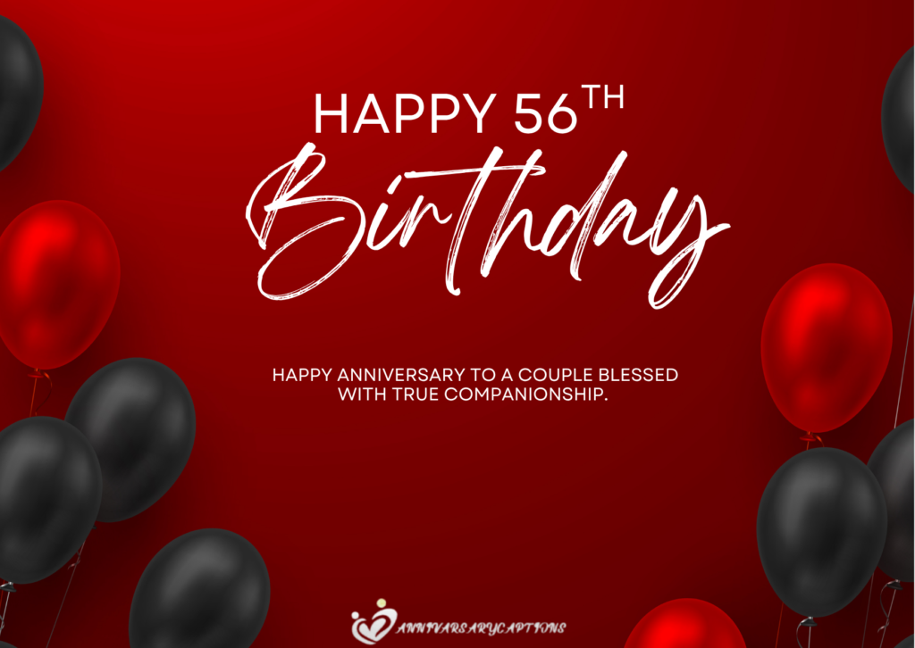 56th Wedding Anniversary