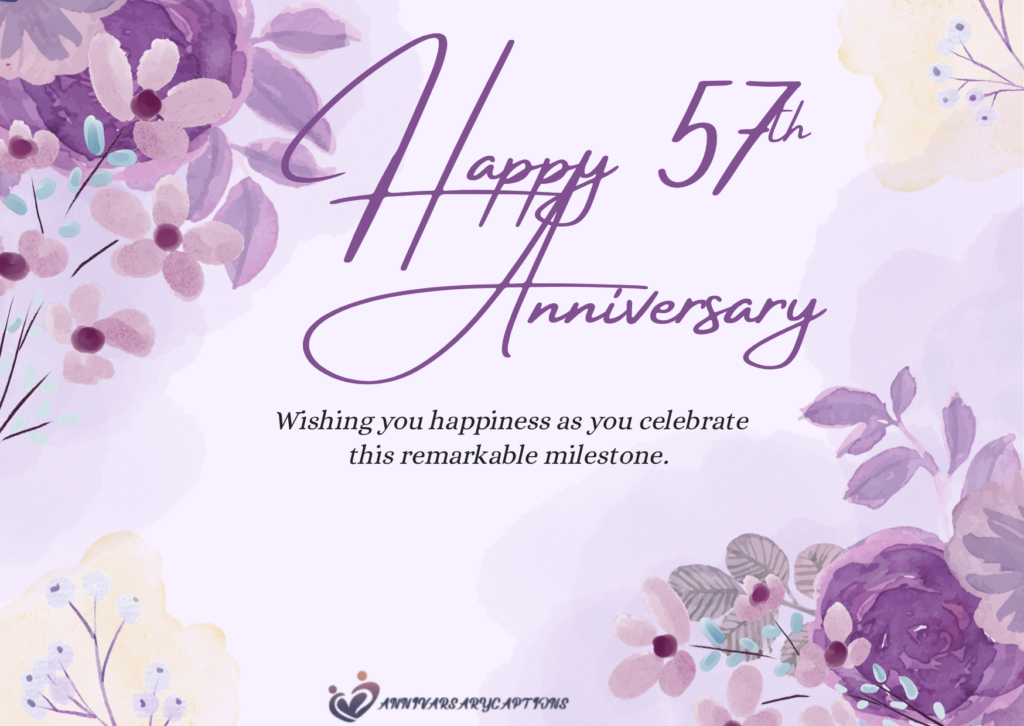 57th Wedding Anniversary