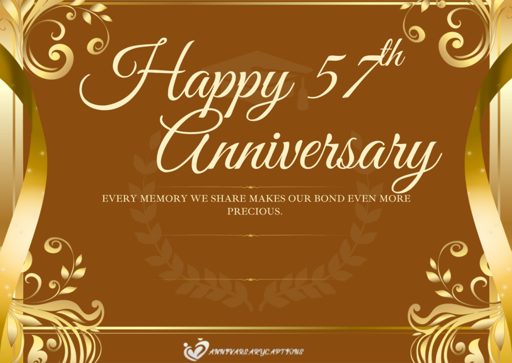 57th Wedding Anniversary