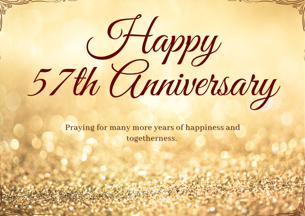 57th Wedding Anniversary