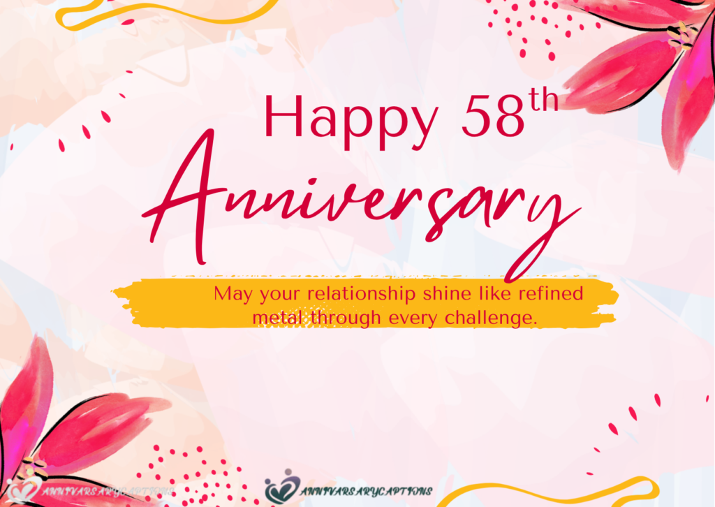 58th Wedding Anniversary