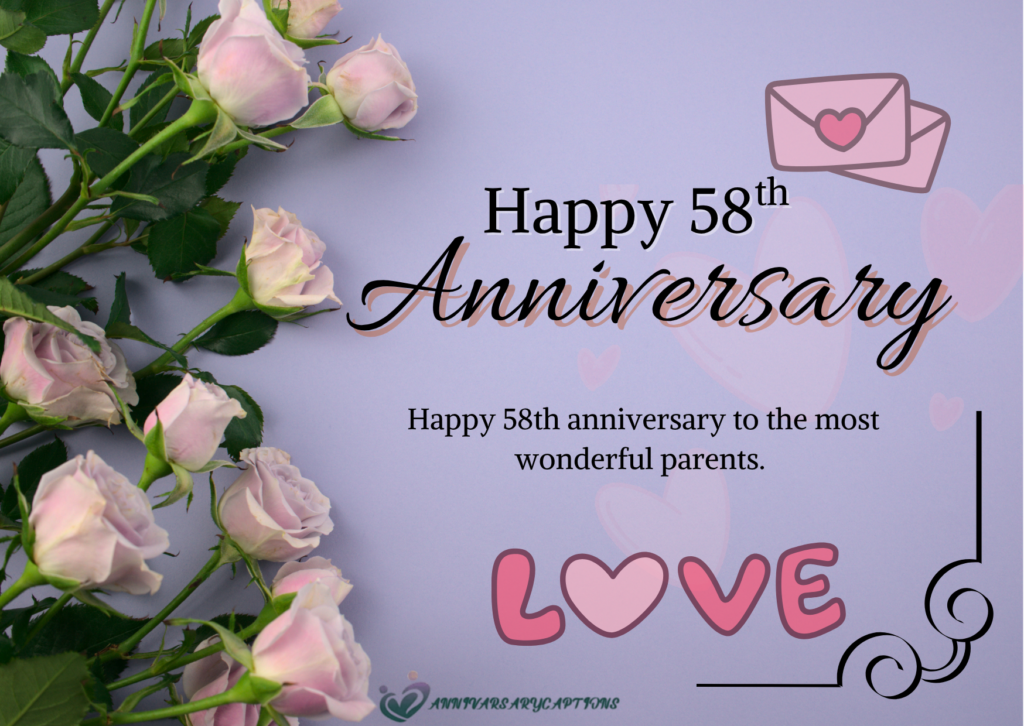 58th Wedding Anniversary