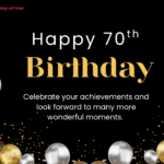 70th Birthday Wishes