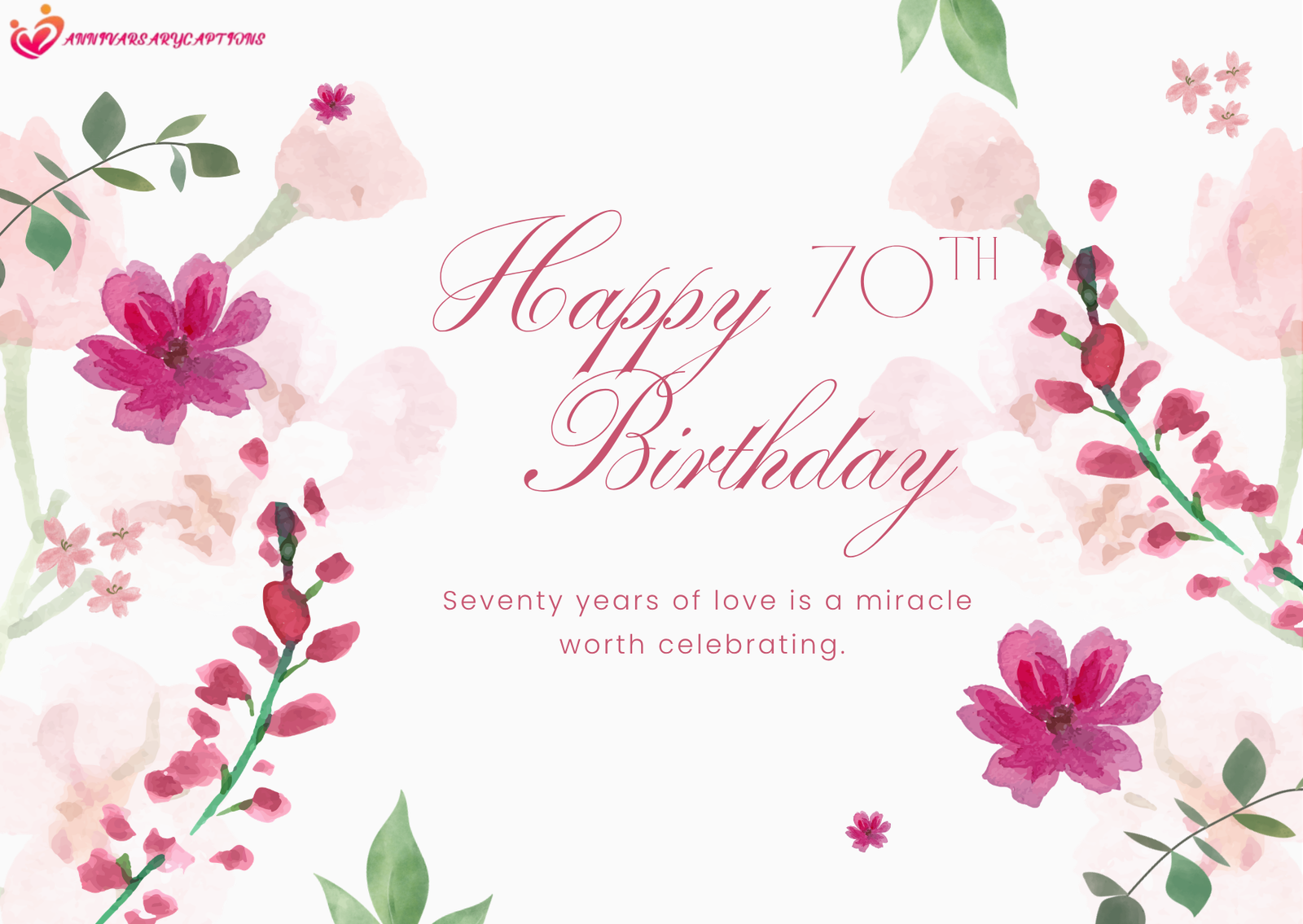 70th Wedding Anniversary
