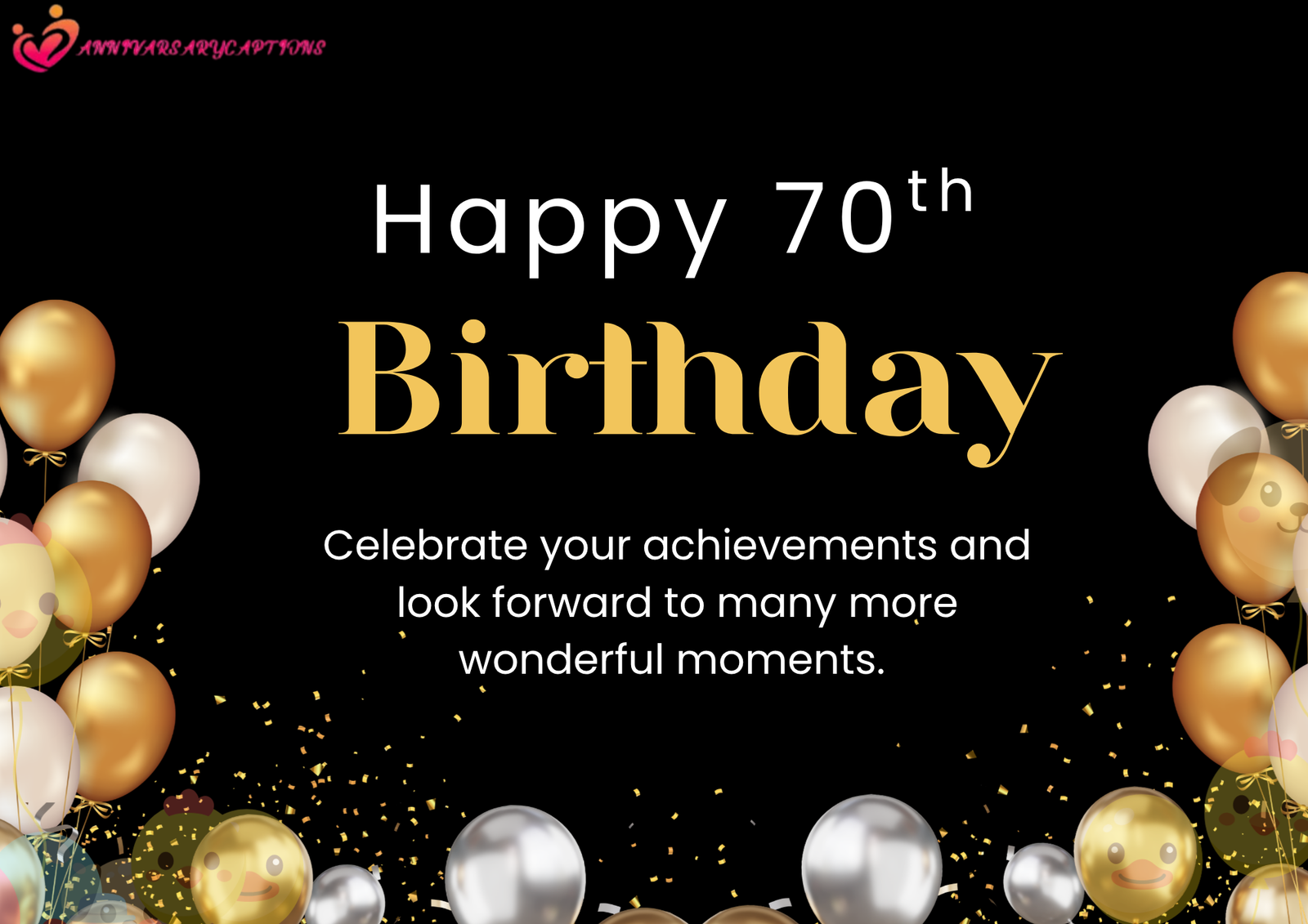 70th Birthday Wishes